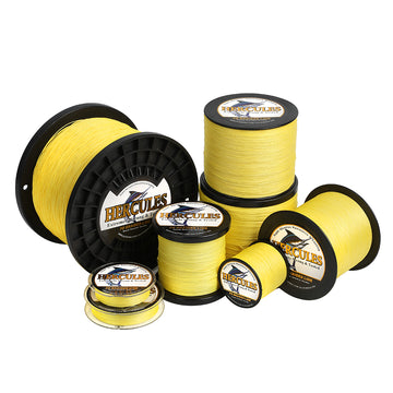 2000M 2187Yds Yellow 10lb-200lb HERCULES PE Braided Fishing Line 8 Strands HERCULES